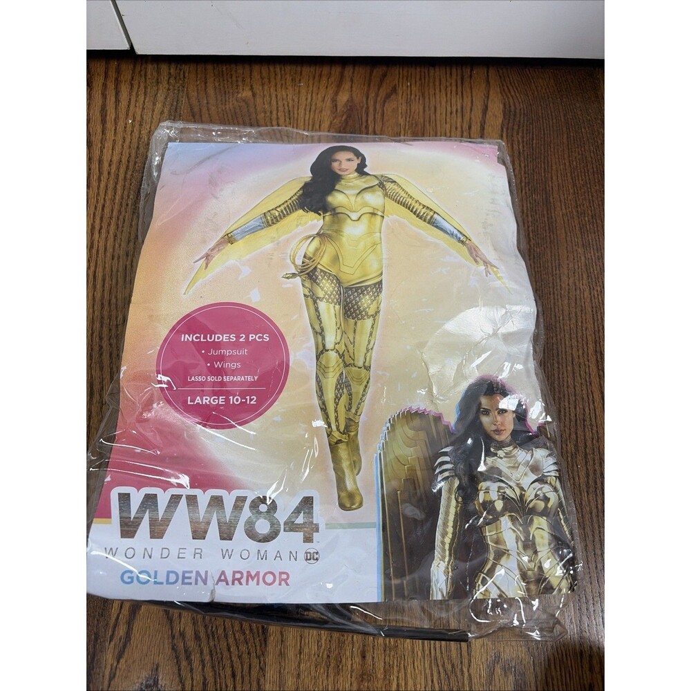 DC Wonder Woman WW84 Golden Armor Costume Jumpsuit Only NEW Womens Large 10-12